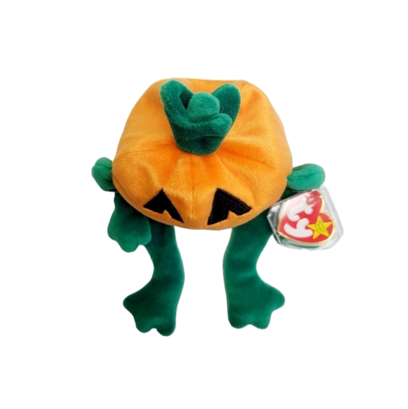 Vintage 1998 Original Ty Beanie Baby Pumpkin - Picture 4 of 9